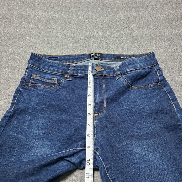 Jones New York Womens Jeans 6 Blue Essex Skinny Festival Party Denim Pants - Picture 3 of 10
